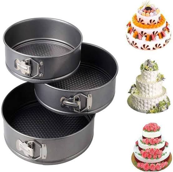 Non-Stick Cake Baking Pan 3-Pcs Set