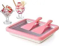 At-Home Rolled Ice Cream Maker Kit, Instant Freeze Plate with 2 Scrapers
