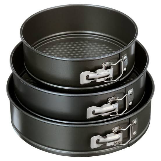Non-Stick Cake Baking Pan 3-Pcs Set